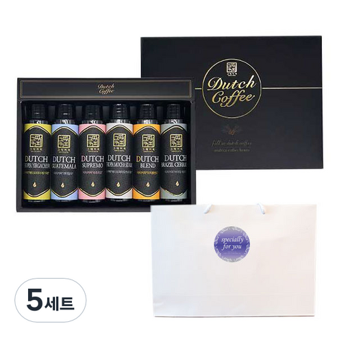 그때커피 더치커피 세트 + 쇼핑백, 6종, 5세트