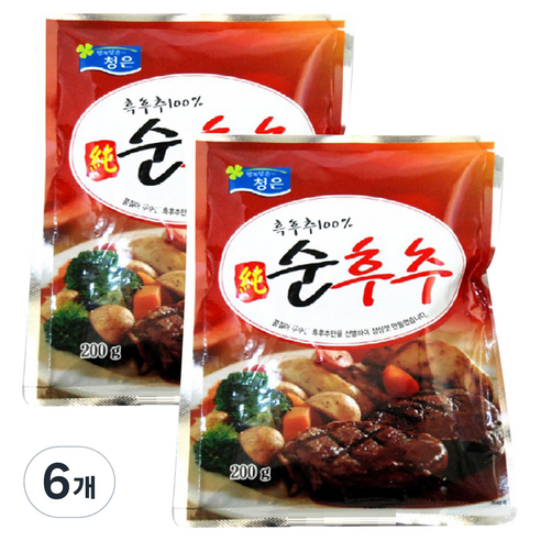 청은 순후추, 200g, 6개