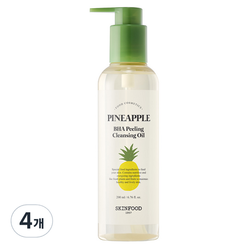 스킨푸드 파인애플 바하 필링 클렌징 오일, 200ml, 4개