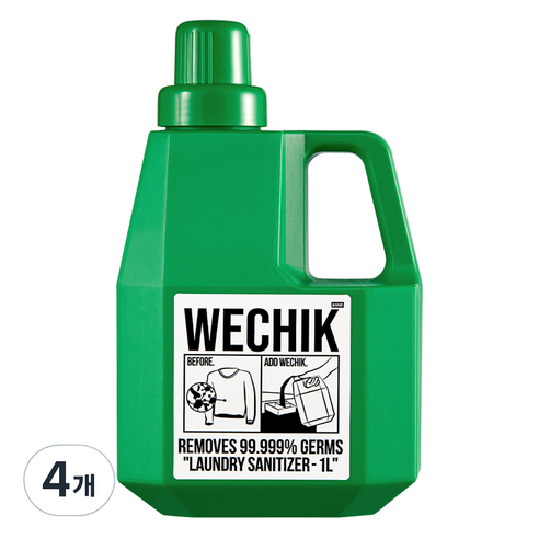 위칙 소독 섬유유연제, 4개, 1L