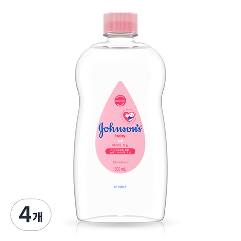 존슨즈베이비 오일, 500ml, 4개