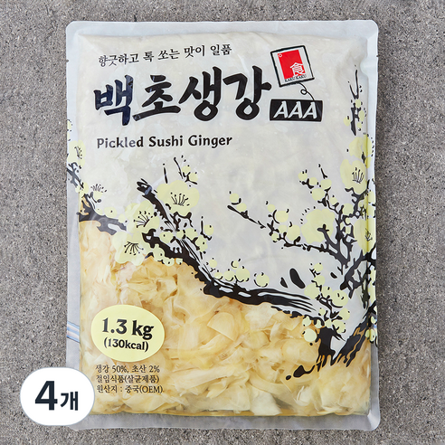 카쿠카쿠 백초생강 AAA, 4개, 1.3kg