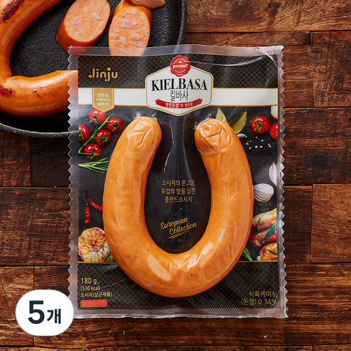 진주햄 킬바사 소시지, 180g, 5개