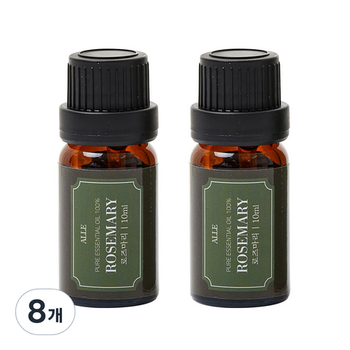 알레 비건 아로마 에센셜 오일 로즈마리, 10ml, 8개
