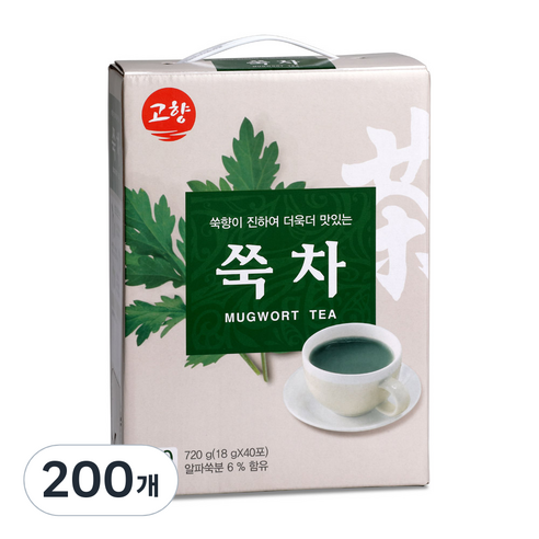 고향 쑥차, 40개입, 5개