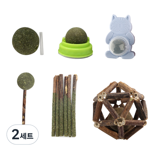 펫츠몬 고양이 캣닢 마따따비 랜드 6종 세트, 캣닢 + 마따따비, 2세트