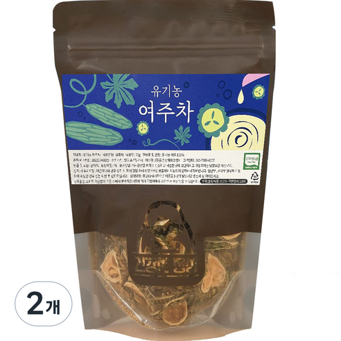 건강한정성 유기농 여주차, 70g, 2개