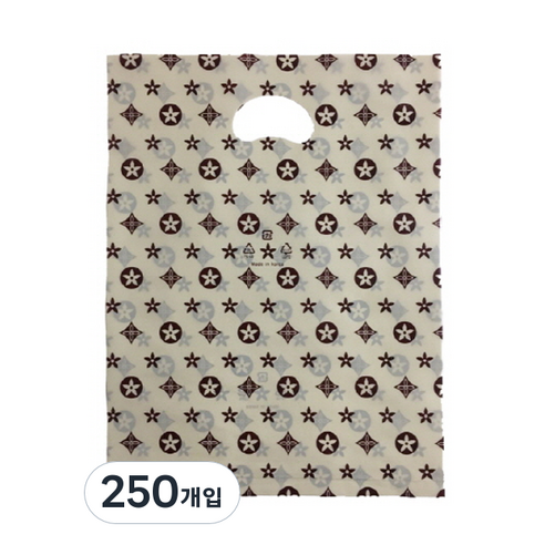 팩스타 펀칭 비닐 포장봉투 가로 30cm x 세로 40cm, 베이지AA, 250개입