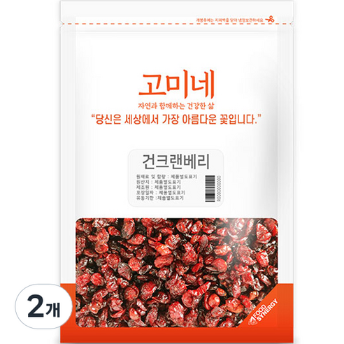 고미네 건크랜베리, 1kg, 2개