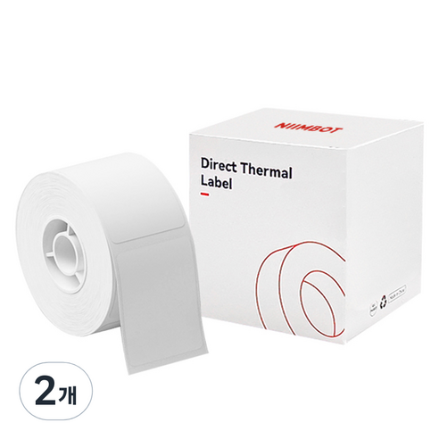 님봇 B21 B1 전용 프린터 라벨지 화이트 50 x 30 mm 230매, 2개