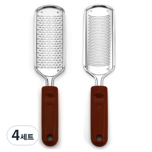 위드웍스 스테인레스 각질제거기 2종 세트, 4세트