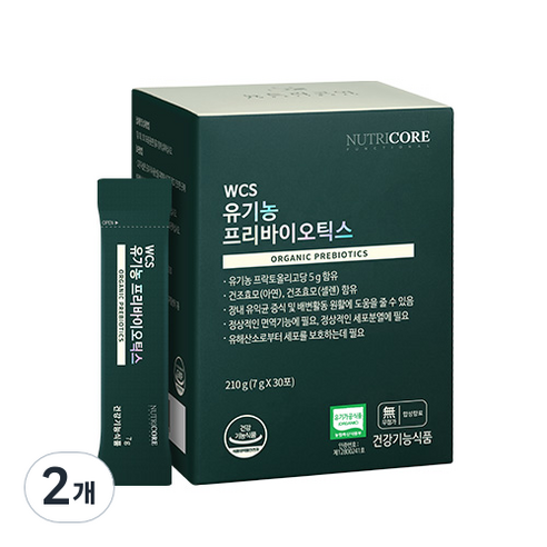 뉴트리코어 유기농 프리바이오틱스 30p, 210g, 2개