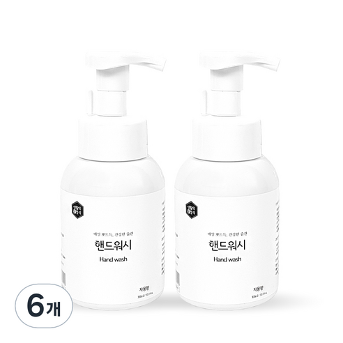 생활의정석 핸드워시 자몽향, 300ml, 6개