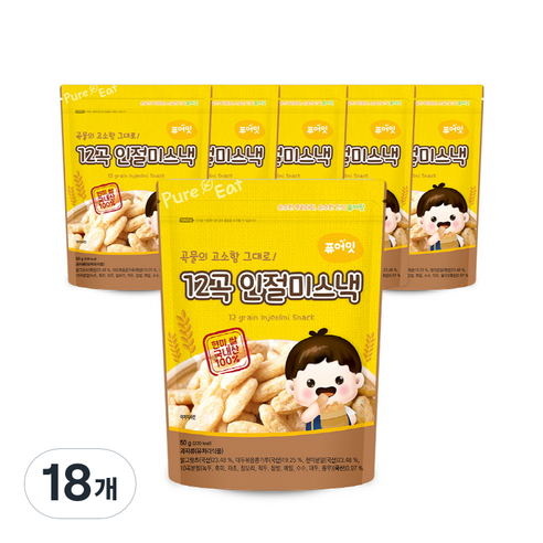 퓨어잇 12곡 인절미스낵, 인절미, 18개