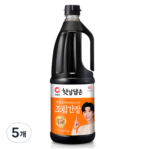 햇살담은 청정원 조림간장, 1.7L, 5개