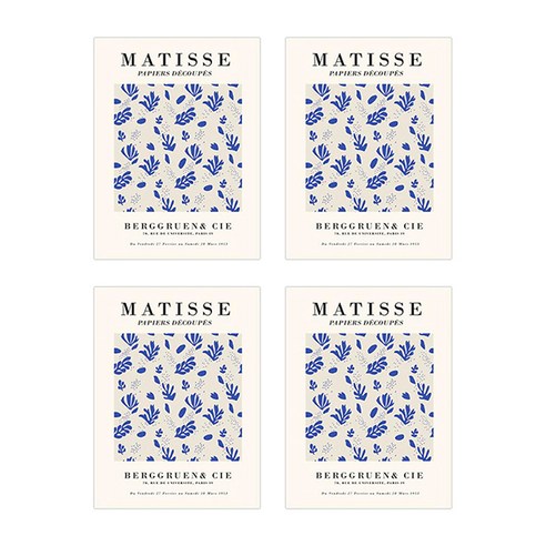 블럭마트 Henry Matisse 포스터 TYPE5 4p