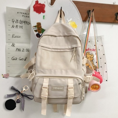 대용량 데일리 백팩 + 가방고리 B07
