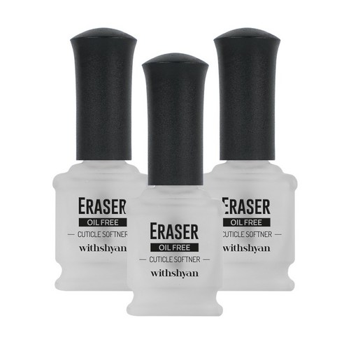 위드샨 이레이저 큐티클 리무버, 15ml, 3개