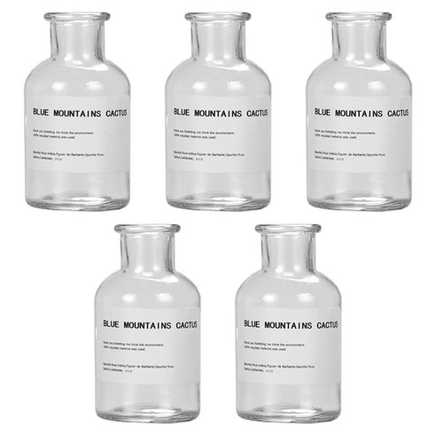 제로캔들 디퓨저 유리 용기, 투명, 125ml, 5개