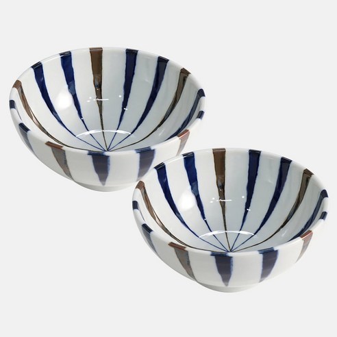 일본 면기 18.5cm 2p 세트, 클래식라인, 1세트