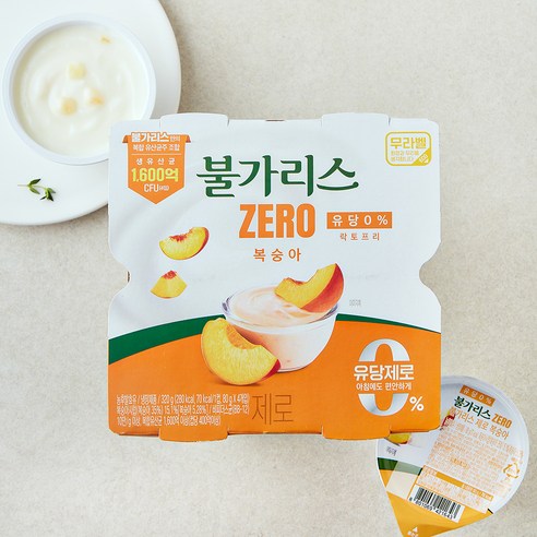남양유업 불가리스 제로 복숭아, 4개입