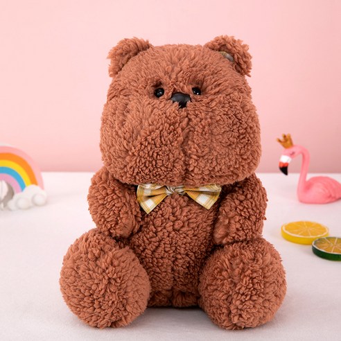 네이처타임즈 러블리 동물 인형 곰, 혼합색상, 23cm