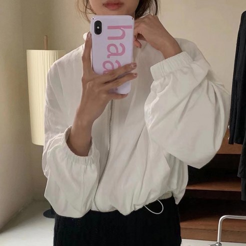 앤드스타일 여성용 어스 리폴 하이넥 바람막이 점퍼 263191