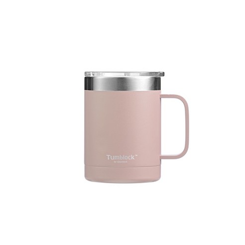 텀블락 글라스락 플레인 머그 텀블러, 핑크, 350ml