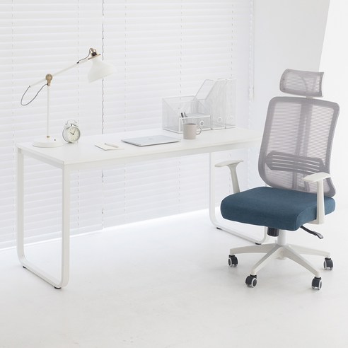 소담갤러리 호보 라운드 1500 1인용 컴퓨터 철제 책상, 블랙