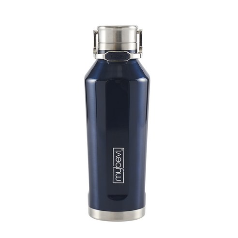 마이베비 콰트로 캔틴 캐리핸들 텀블러, 390ml, 메탈블루