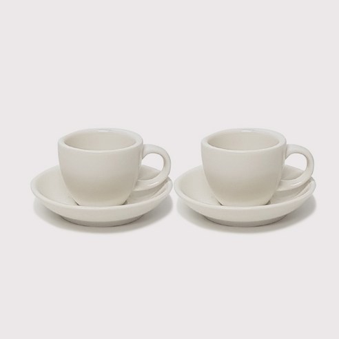 호레카 1호 에스프레소잔 75ml + 받침 세트, 2세트
