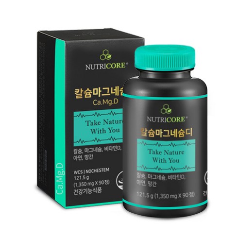 뉴트리코어 WCS 칼슘마그네슘디 아연 망간 NOCHESTEM, 1개, 90정