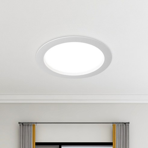 원하 DS 라늄 플리커프리 LED 다운라이트15.2cm 15W, 화이트(무광) + 주광색, 1개