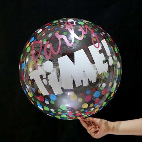 마켓감성 파티 장식 프린트 밥 볼 풍선, PARTY TIME, 5개