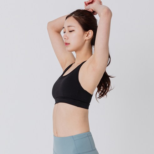 벨라니즈 여성용 메쉬 레이서백 스포츠 브라탑