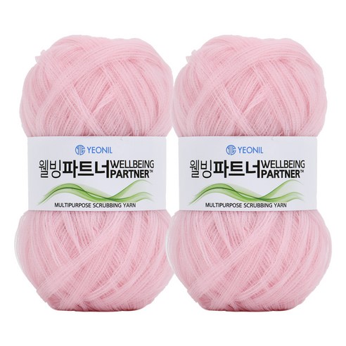 브랜드얀 웰빙파트너 뜨개실 2p, 핑크