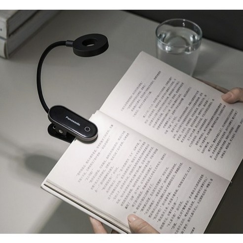 파나소닉 집게식 미니 자석 학생스탠드, 블랙