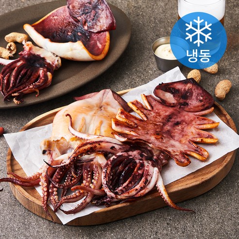 바다보소 구룡포에서 말린 반건조 오징어 3미 (냉동), 540g, 1개
