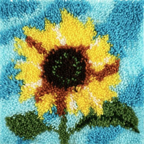 유엘스타일 스킬자수 쪼꼬미 방석 DIY 패키지 30 x 30 cm, 1개, E4윈드해바라기