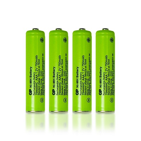 모토로라 무선 전화기 배터리 750mAh 2p x 2세트, GP75AAAHCR