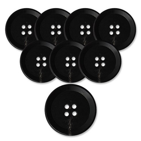 동대문단추왕 고급 무광 코트 가디건 단추 18mm, 블랙덴마크, 8개