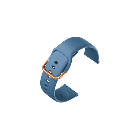 비쉐르 갤럭시워치 3 골드 버클 라운드 V2 실리콘 밴드 스트랩 41mm, 인디안블루, 1개