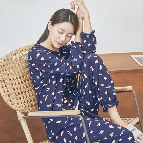 디노바시 커플용 찐 양면기모 잠옷세트