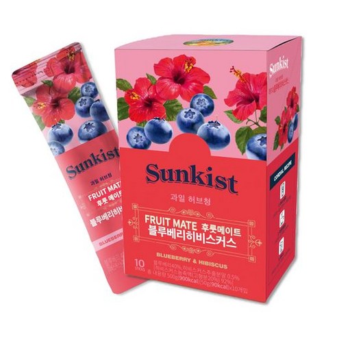 썬키스트 후룻메이트 과일 허브청 블루베리 히비스커스, 블루베리히비스커스, 10개, 50g