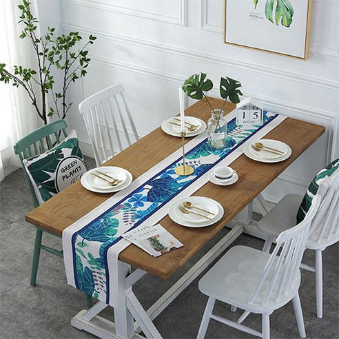 북유럽 린넨 미니멀 패브릭 식탁보 테이블 러너, 05, 30 x 210 cm