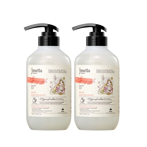 제이멜라 인 프랑스 디즈니 스프링 애플 헤어 샴푸 애플향, 2개, 500ml
