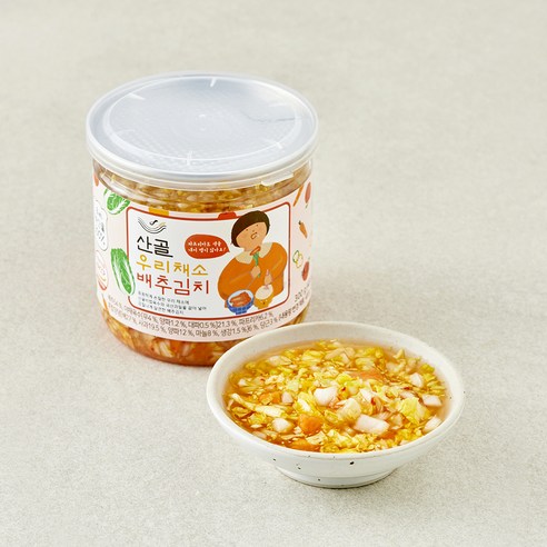 에코맘의산골이유식 우리채소 배추김치, 300g, 1개