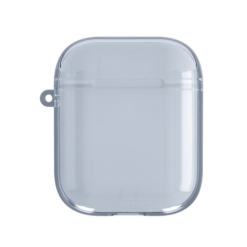 에어팟 1 / 2세대 심플 투명 케이스, 그레이