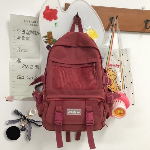 대용량 데일리 백팩 + 가방고리 B07