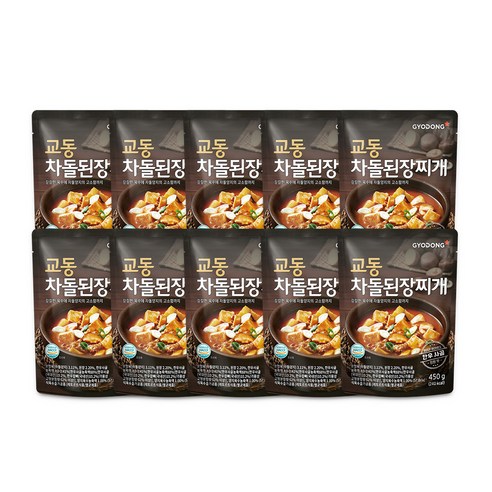 교동식품 차돌 된장찌개, 450g, 10개